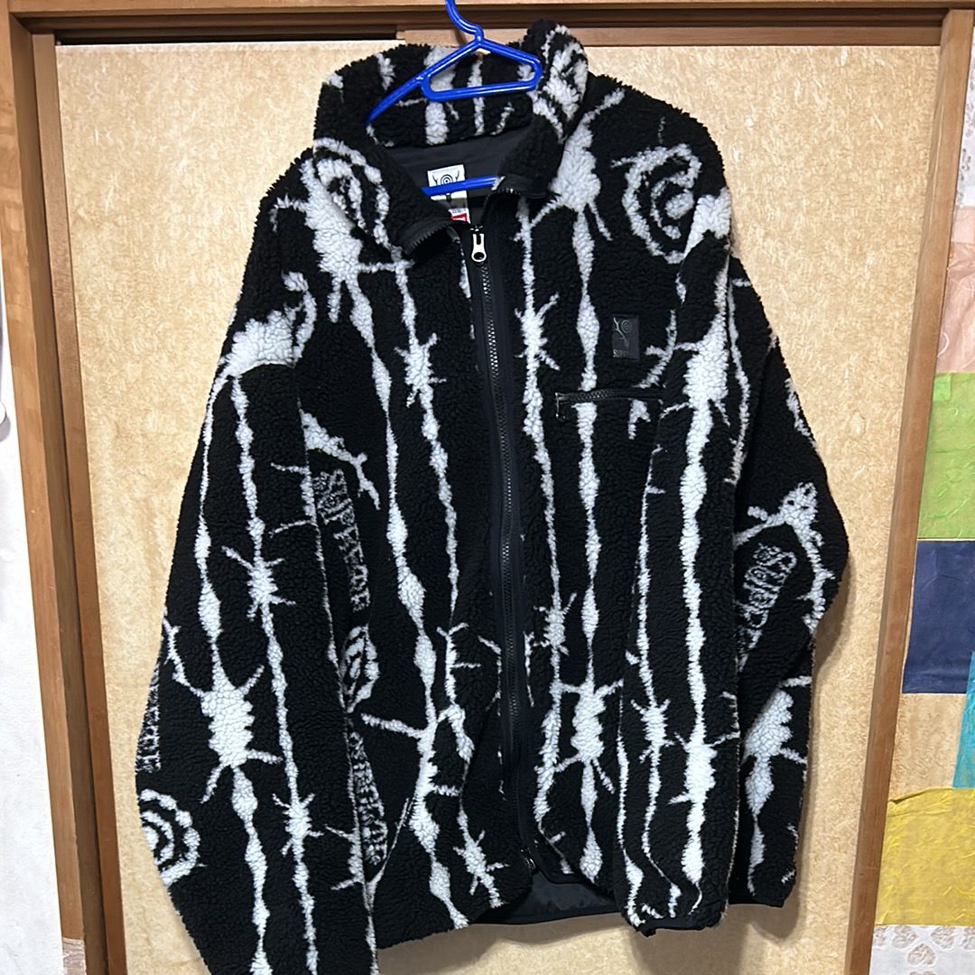 Supreme / SOUTH2 WEST8 Fleece Jacket "Black/White"