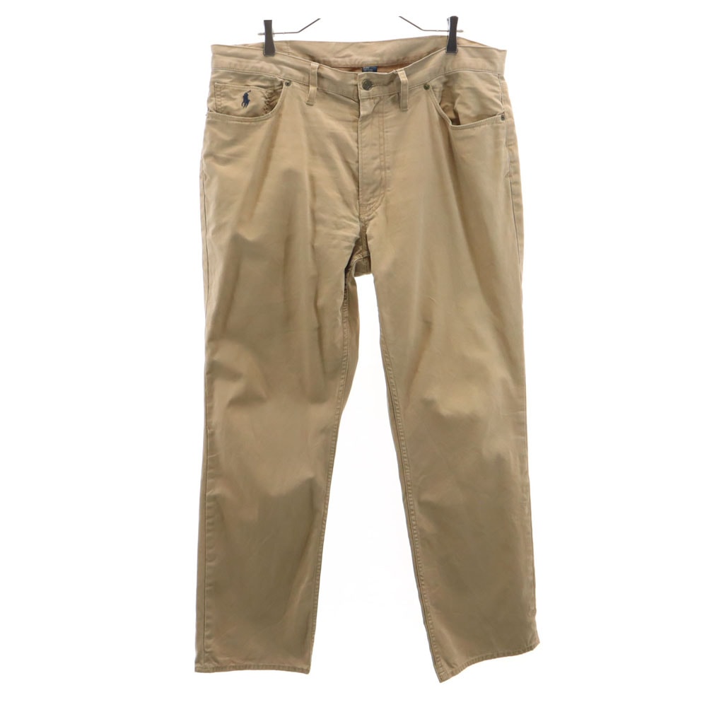 POLO RALPH LAUREN ポロラルフローレン ストレート コットンパンツ w38 ベージュ ビッグサイズ