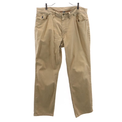POLO RALPH LAUREN ポロラルフローレン ストレート コットンパンツ w38 ベージュ ビッグサイズ