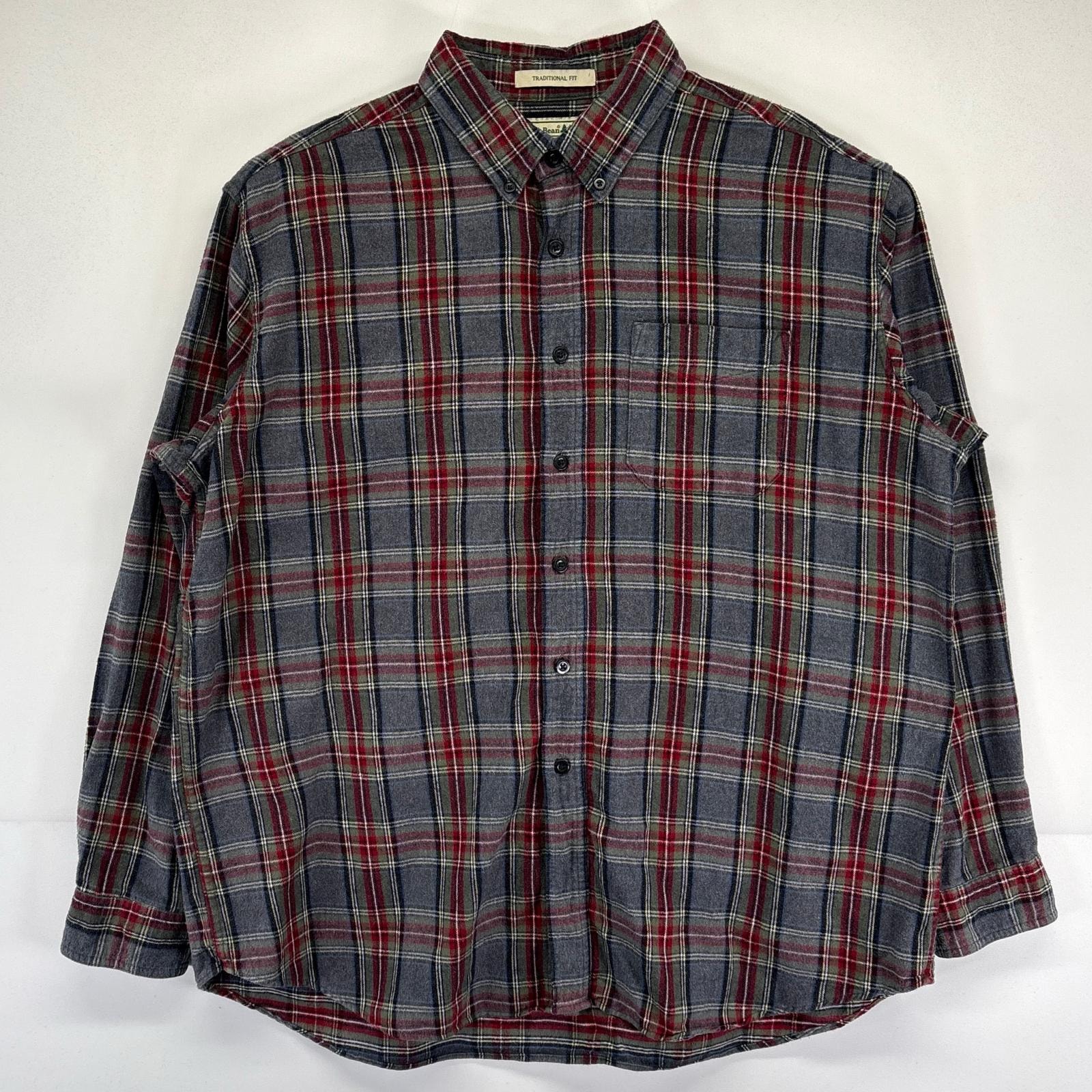 古着 エルエルビーン L.L.Bean 長袖シャツ 大きいサイズ ボタンダウン チェック柄 ネルシャツ XL マルチカラー メンズ