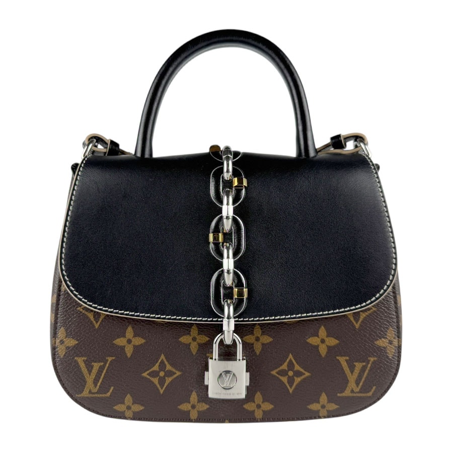 ルイ ヴィトン LOUIS VUITTON ハンドバッグ ショルダーバッグ モノグラム チェーンイットPM モノグラムキャンバス/レザー ブラウン/ブラック シルバー/ゴールド レディース M44115【中古】 z8160