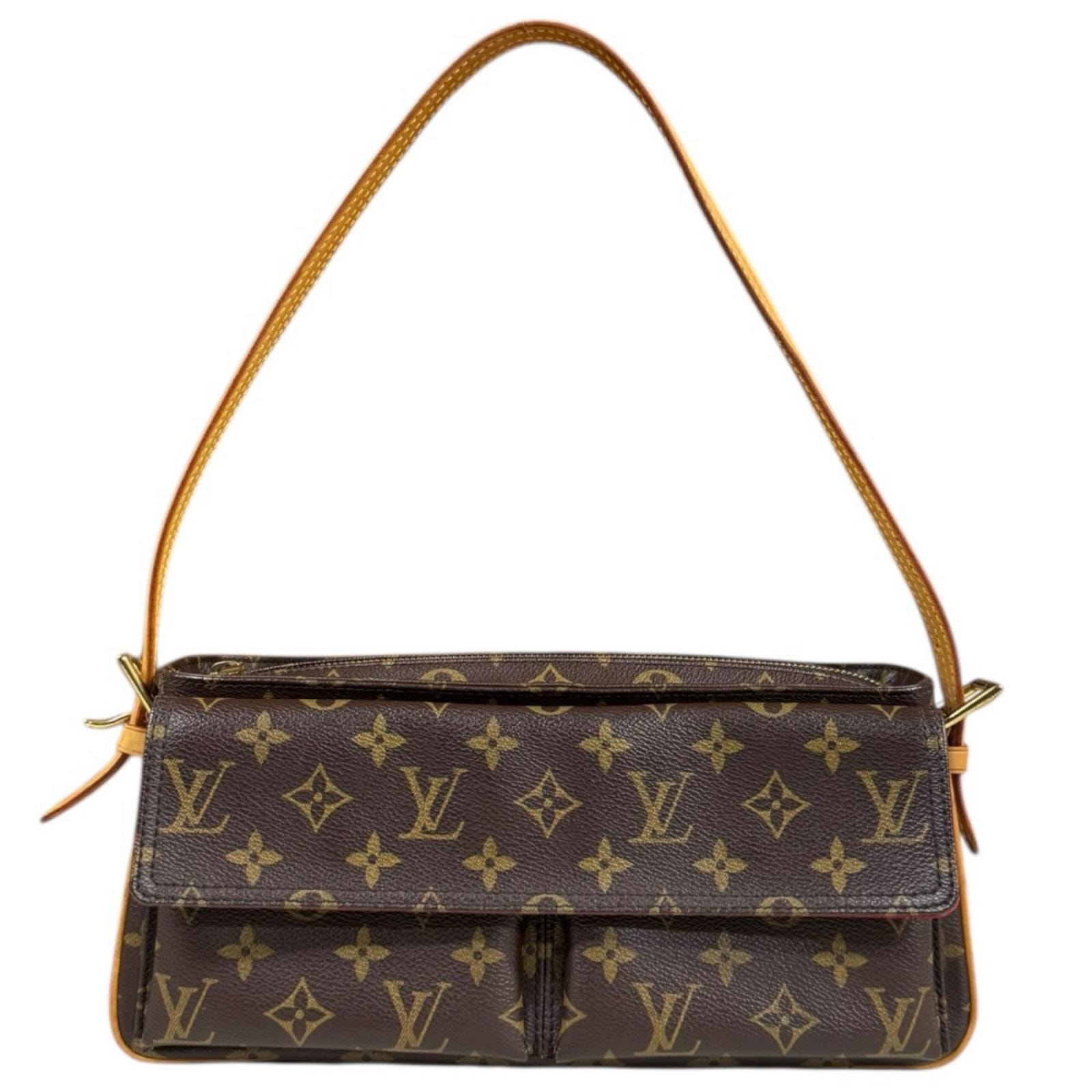 ルイヴィトン ヴィバシテMM モノグラム ショルダーバッグ モノグラムキャンバス M51164 ブラウン レディース LOUIS VUITTON 中古