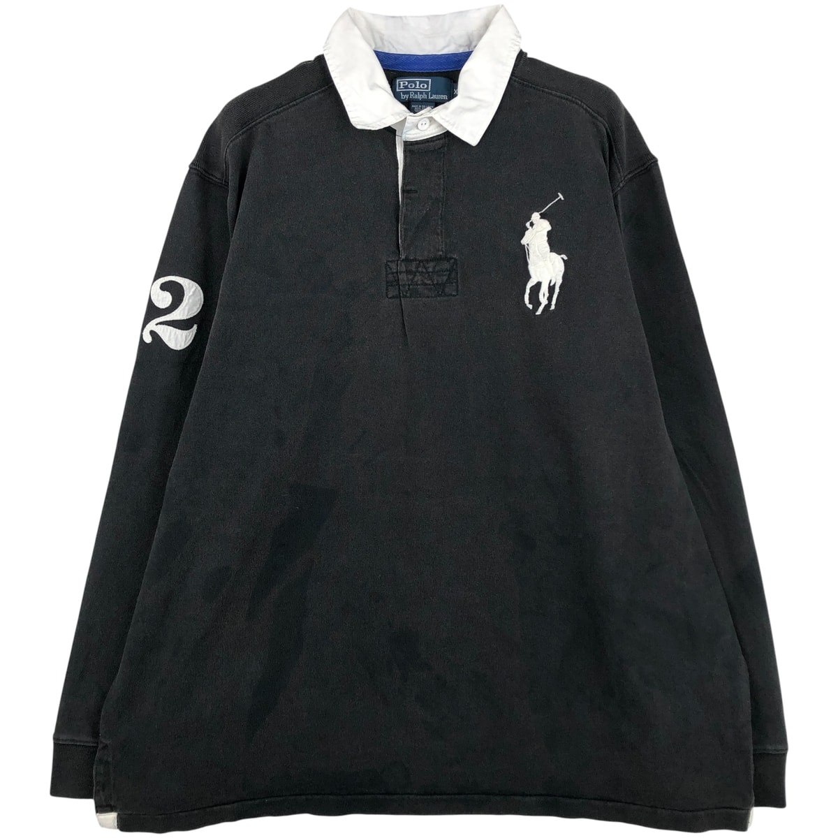古着 ラルフローレン Ralph Lauren POLO by Ralph Lauren ビッグポニー 長袖 ラガーシャツ メンズXL相当/eaa597685