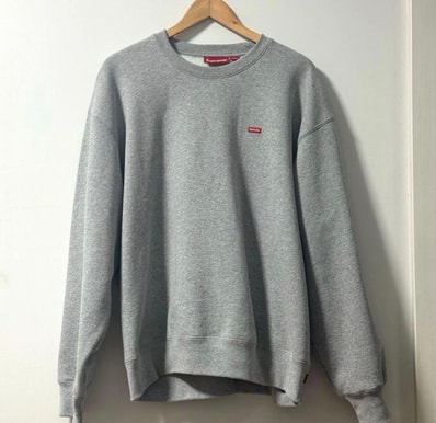 Supreme Small Box Crewneck (25FW) "Heather Grey"