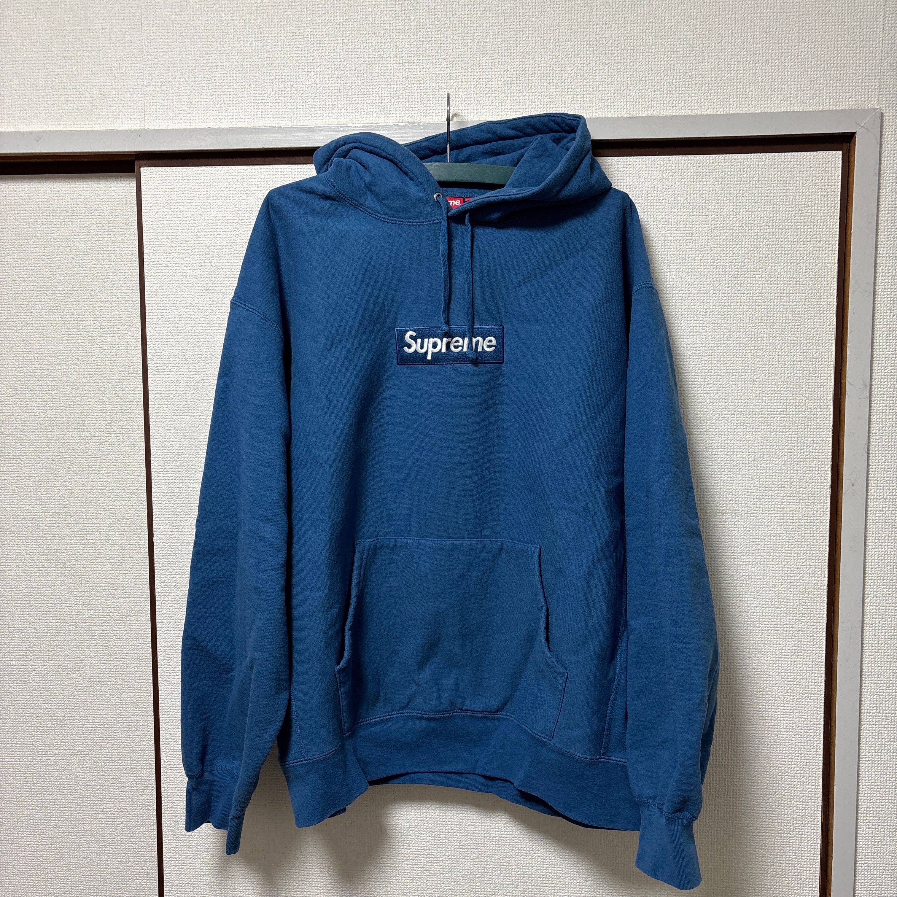 Supreme Box Logo Hooded Sweatshirt "Blue" (23FW)