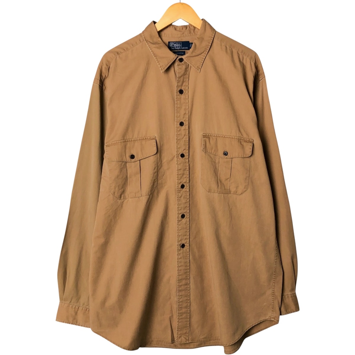 古着 ラルフローレン Ralph Lauren POLO by Ralph Lauren 長袖 コットンシャツ メンズXL相当/eaa585410