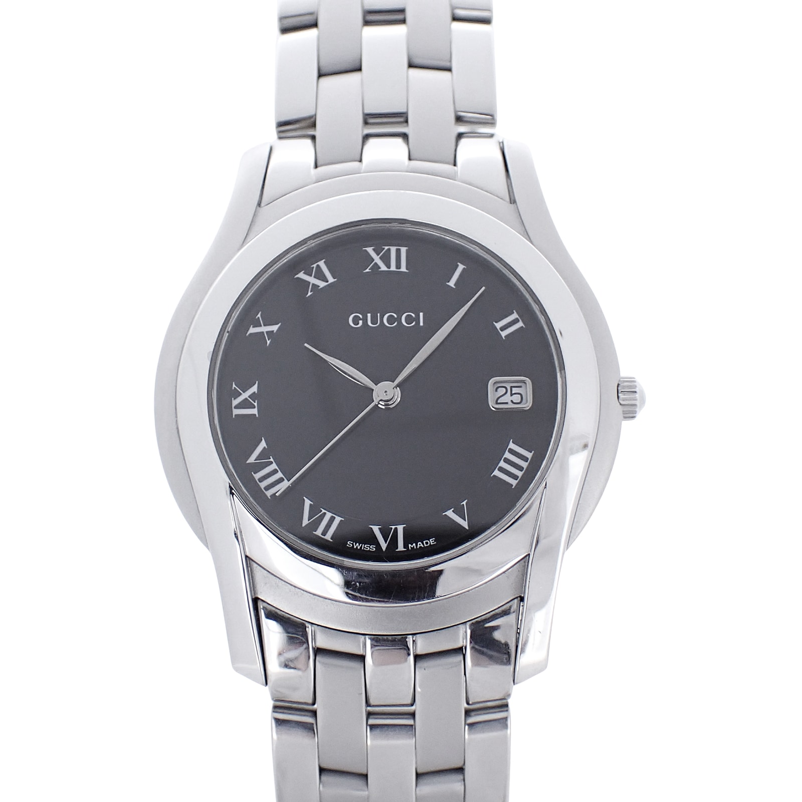 GUCCI グッチ  Gクラス 黒  5500M  メンズ 腕時計