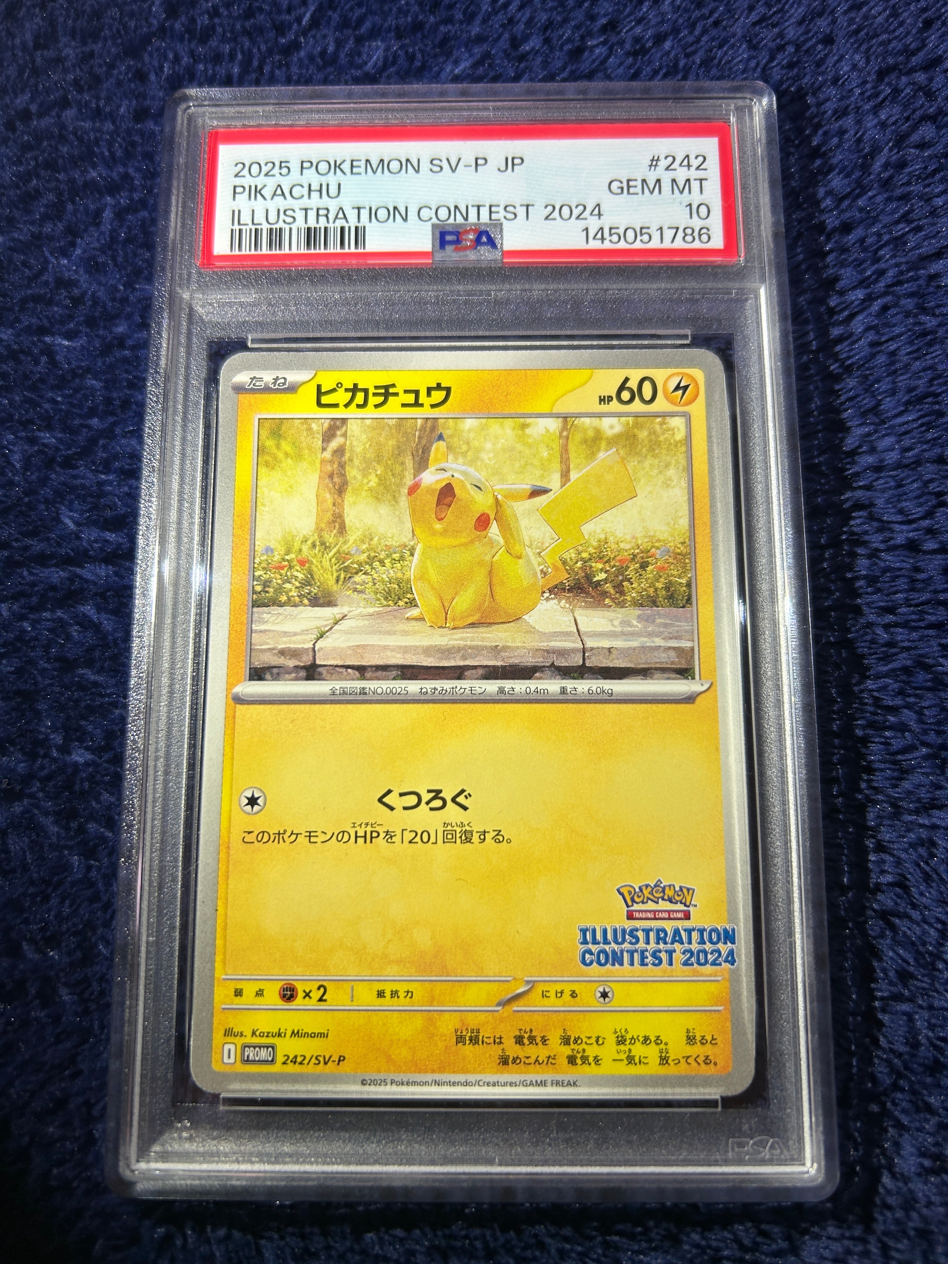 PSA10 ピカチュウ イラストレーションコンテスト 2024 プロモ SV-P PSA10】ピカチュウ [SV-P 242](プロモカードパック