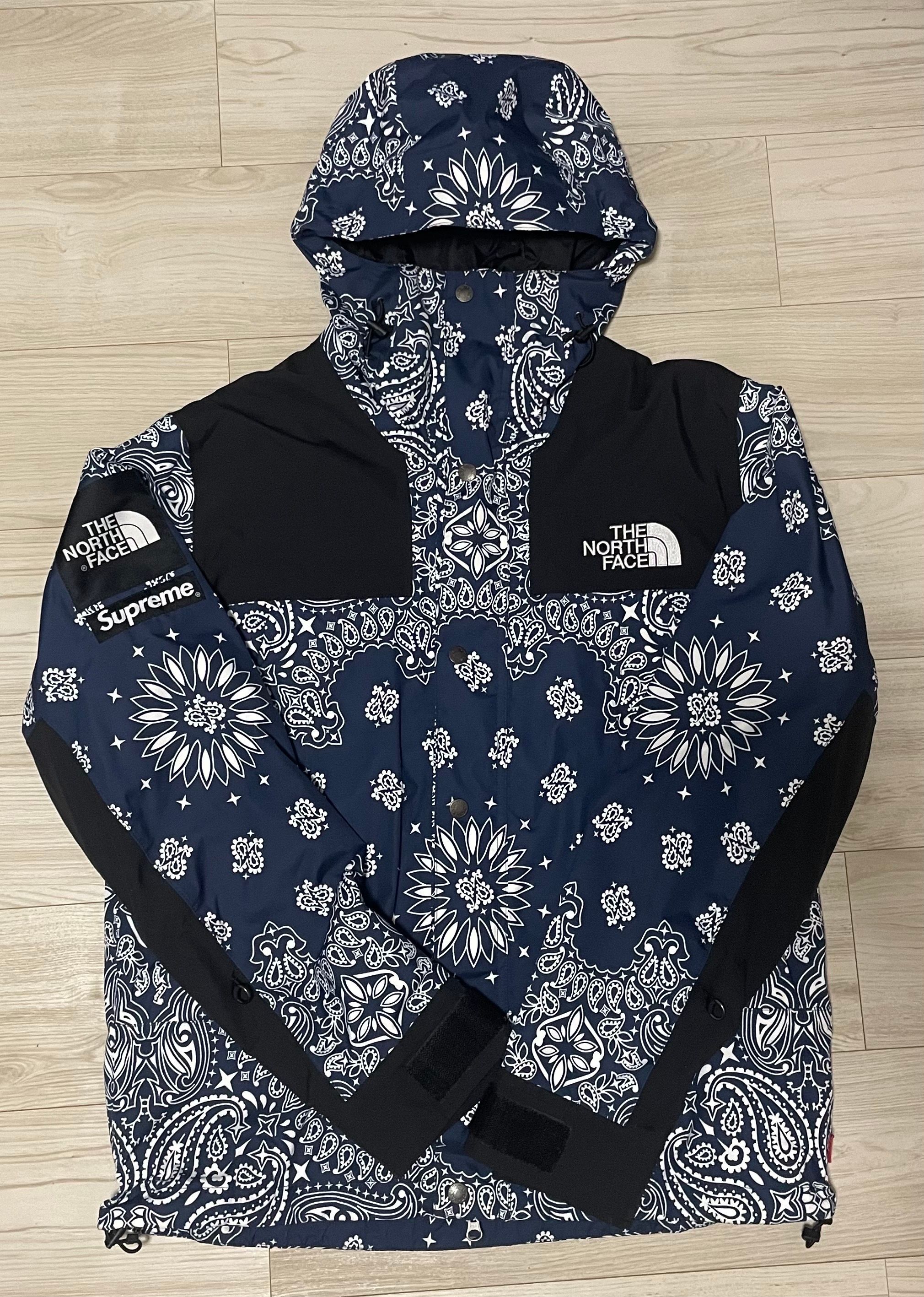 Supreme The North Face Bandana Mountain Parka "Navy"