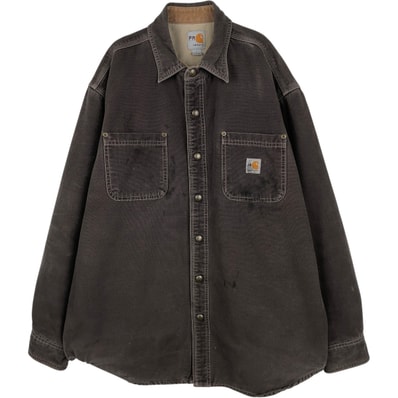古着 カーハート Carhartt FRシリーズ 長袖 ダックワークシャツ メンズL相当/eaa651334