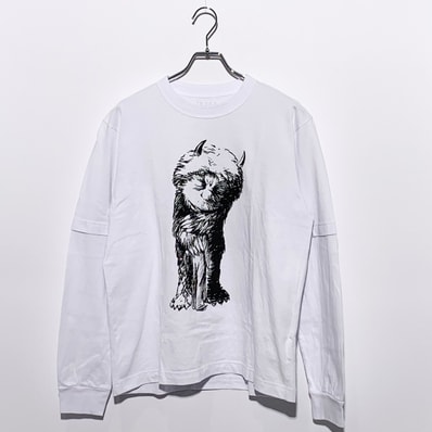 sacai WHERE THE WILD THINGS ARE L/S T-Shirt White