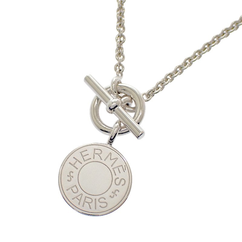 エルメス HERMES アミュレット エクスリブリス H104143B ネックレス シルバー925 レディース ユニセックス【中古】【Aランク】