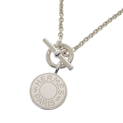 エルメス HERMES アミュレット エクスリブリス H104143B ネックレス シルバー925 レディース ユニセックス【中古】【Aランク】
