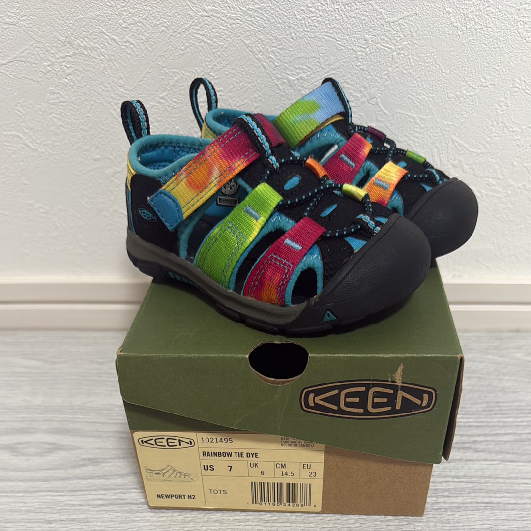 KEEN Toddlers Newport H2 "Rainbow Tie Dye"