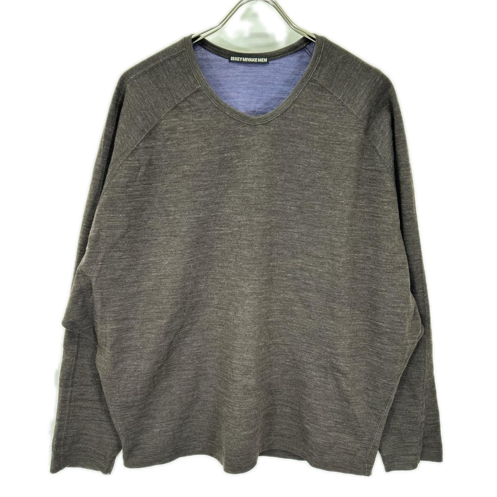 イッセイミヤケメン 12AW ME23JK404 バイカラー 長袖シャツ 2