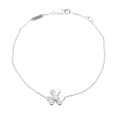ヴァンクリーフ&アーペル Van Cleef & Arpels フリヴォル ミニ ダイヤ ブレスレット ブレスレット アクセサリー K18WG(ホワイトゴールド) ダイヤモンド レディース シルバー系 / クリア系 VCARPOJ500 【中古】