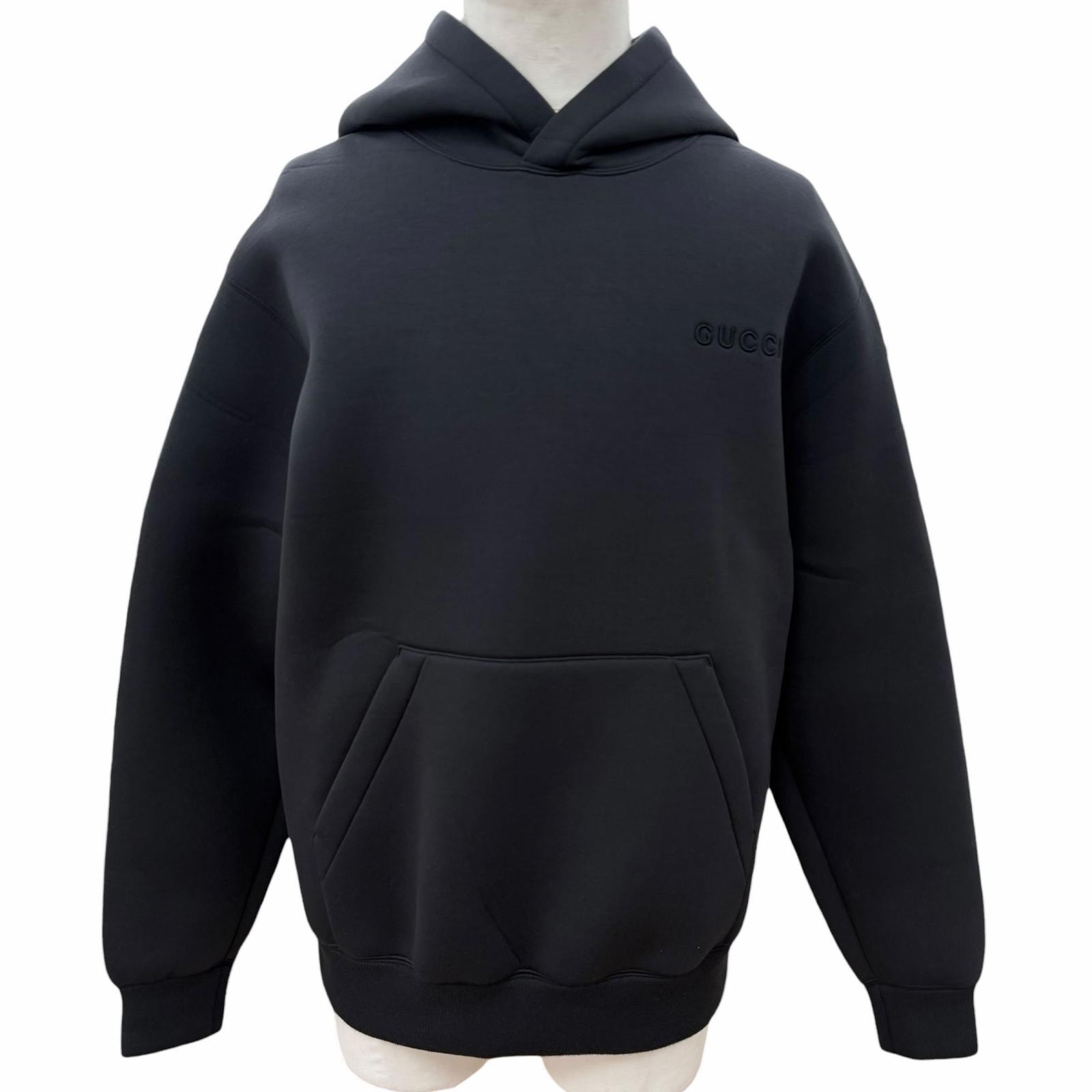 極美品 グッチ パーカー ブラック メンズ XS 824343