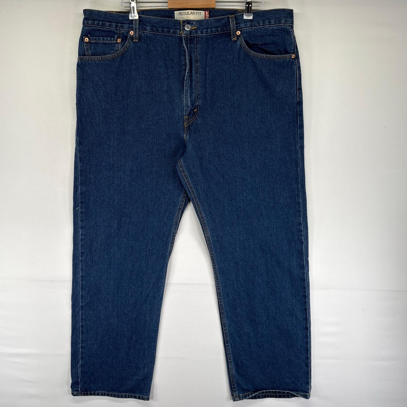 古着 リーバイス Levi's デニム パンツ 505 5ポケット ジッパーフライ 大きいサイズ ジーンズ ジーパン W42 L30  ブルー系 メンズ