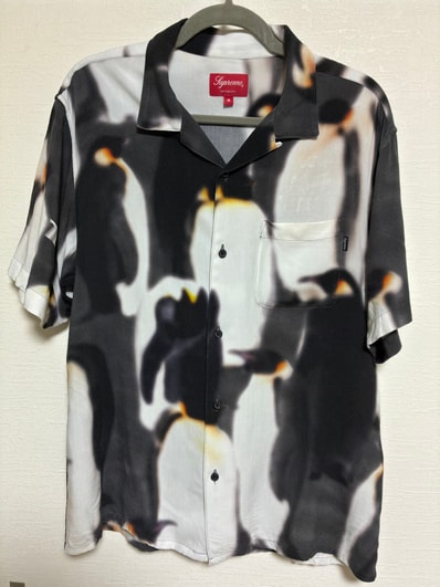 Supreme Penguins Rayon S/S Shirt "Black"
