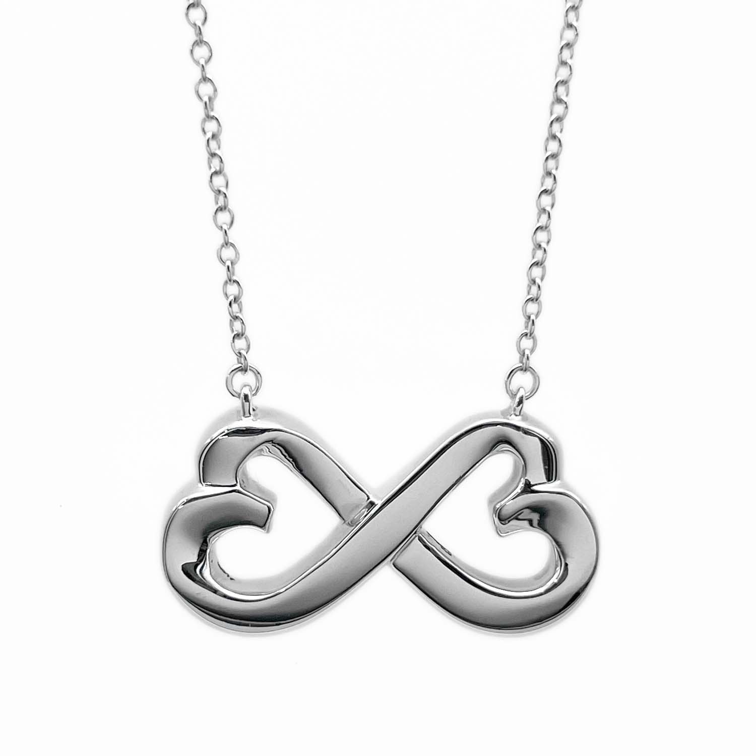 TIFFANY&Co. ティファニー ダブル ラビングハート パロマピカソ ネックレス
 SV925 シルバー レディース
 【中古】