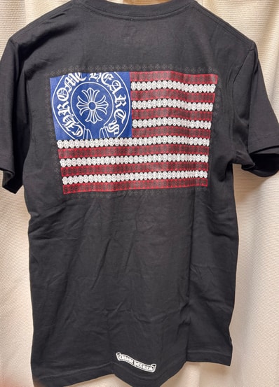 CHROME HEARTS クロムハーツAmerican Flag Dagger Tee 星条旗 アメリカンフラッグ
