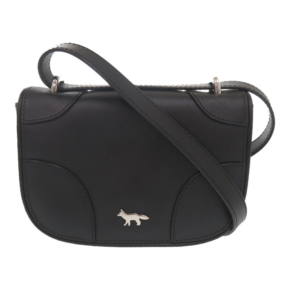 メゾンキツネ MINI BOOGIE レザー ブラック