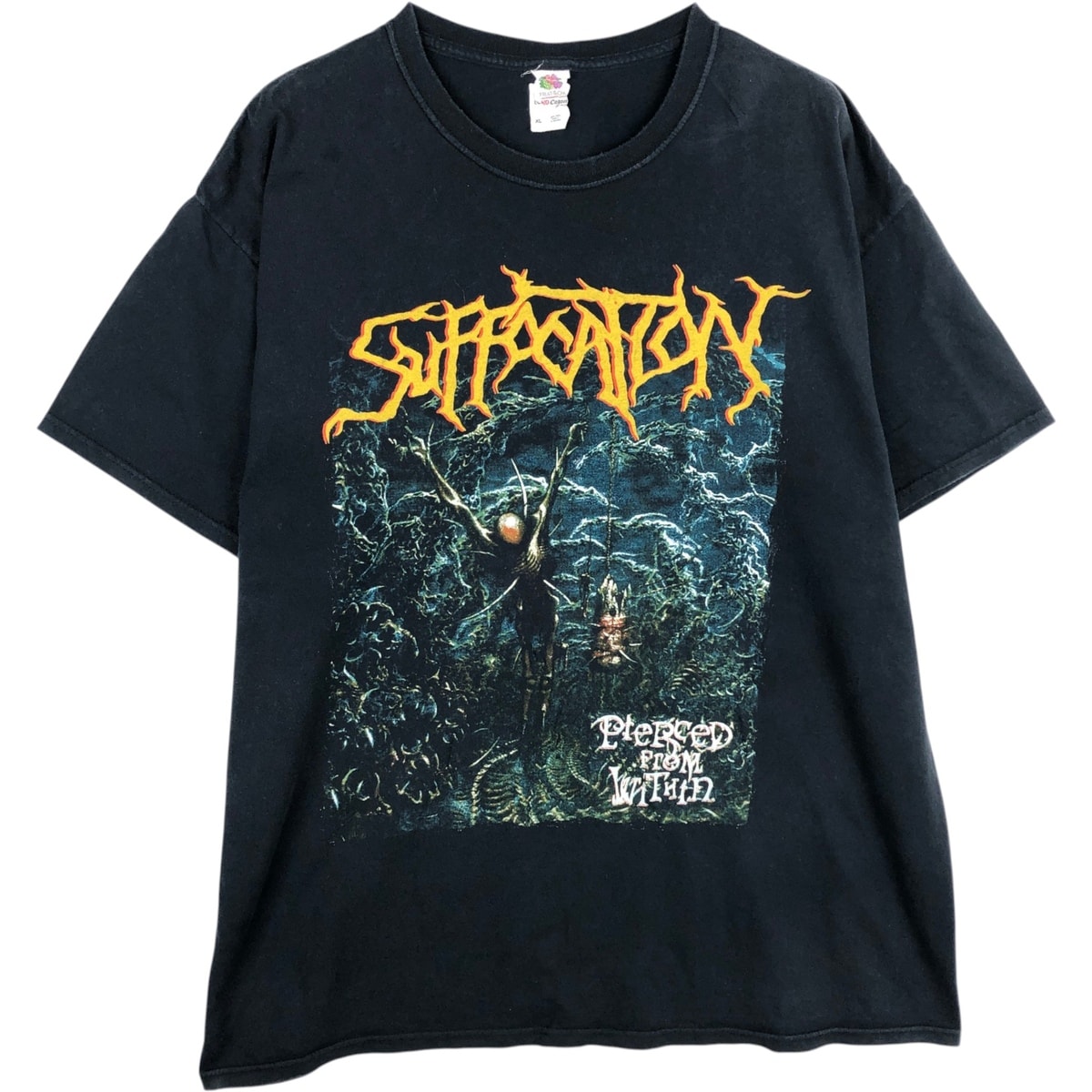 古着 フルーツオブザルーム FRUIT OF THE LOOM SUFFOCATION サフォケイション バンドTシャツ バンT メンズXL相当/eaa636400