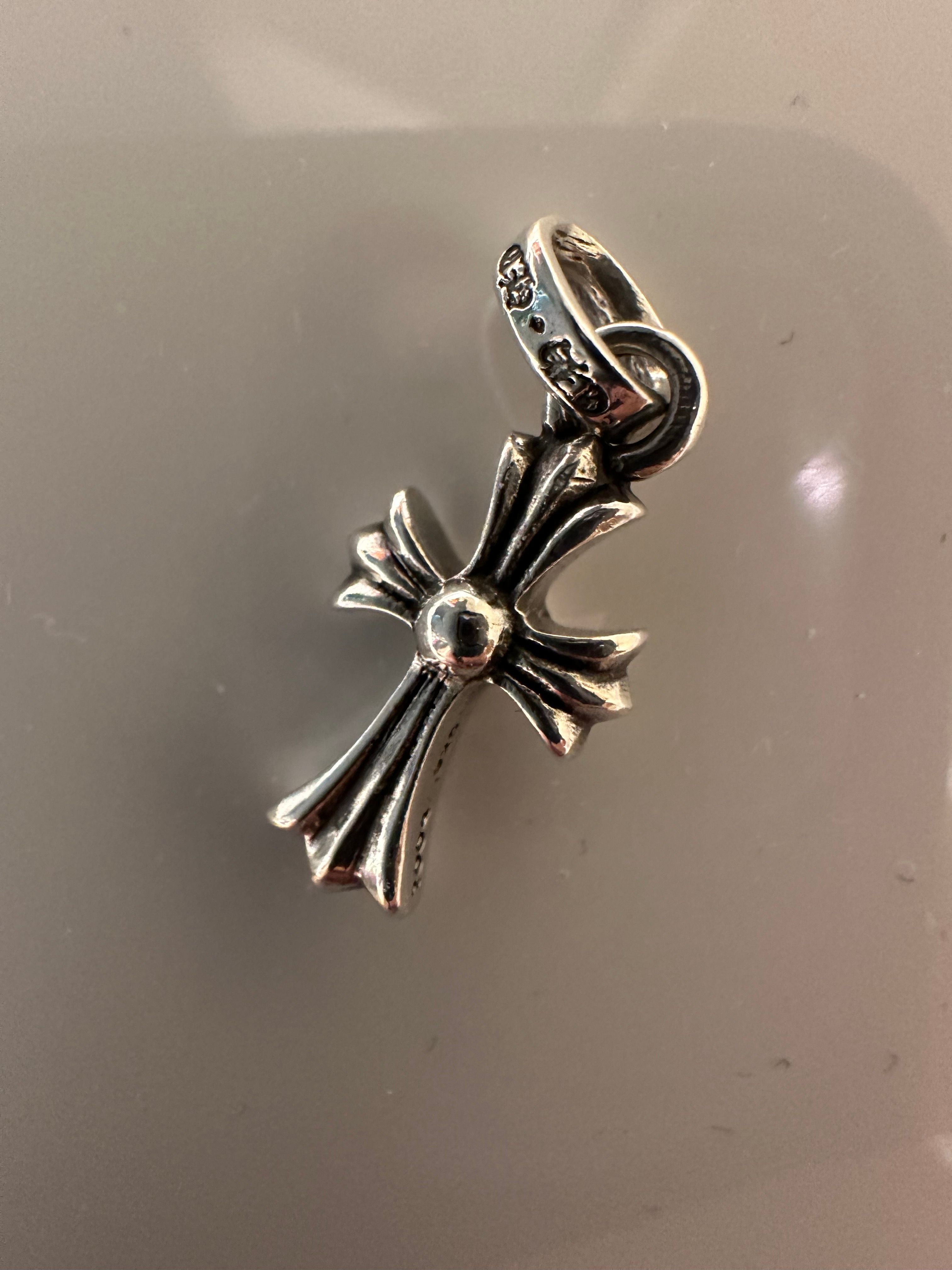 Chrome Hearts CH Cross Baby Fat Charm "Silver"