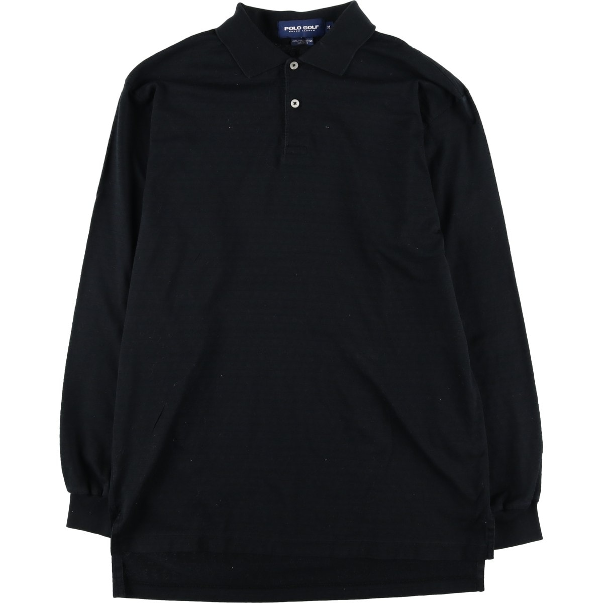 古着 ラルフローレン Ralph Lauren POLO GOLF ポロゴルフ 総柄 フェアアイル柄 長袖 ポロシャツ メンズM相当/eaa605804