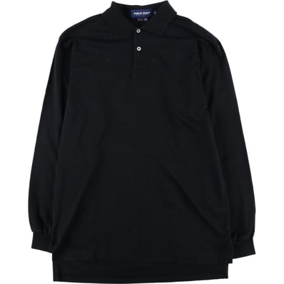 古着 ラルフローレン Ralph Lauren POLO GOLF ポロゴルフ 総柄 フェアアイル柄 長袖 ポロシャツ メンズM相当/eaa605804