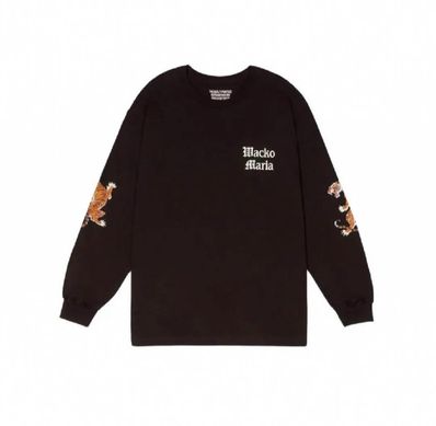 ワコマリア ティム リーハイ ロング スリーブ Tシャツ ブラック XXLサイズ