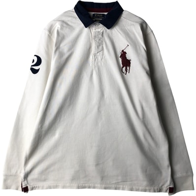 古着 ラルフローレン Ralph Lauren POLO RALPH LAUREN CUSTOM FIT ビッグポニー 長袖 ラガーシャツ メンズXL相当/eaa625047