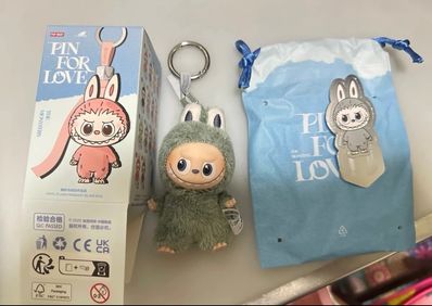 POP MART THE MONSTERS (LABUBU) Pin for Love Series-Vinyl Plush Pendant (N-Z) ! (Secret)