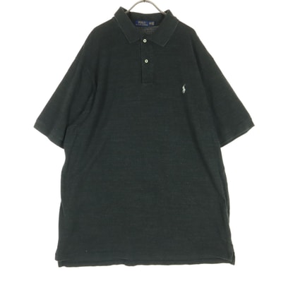POLO RALPH LAUREN ポロラルフローレン ワンポイントロゴ 半袖 ポロシャツ 2XLT ダークグレー