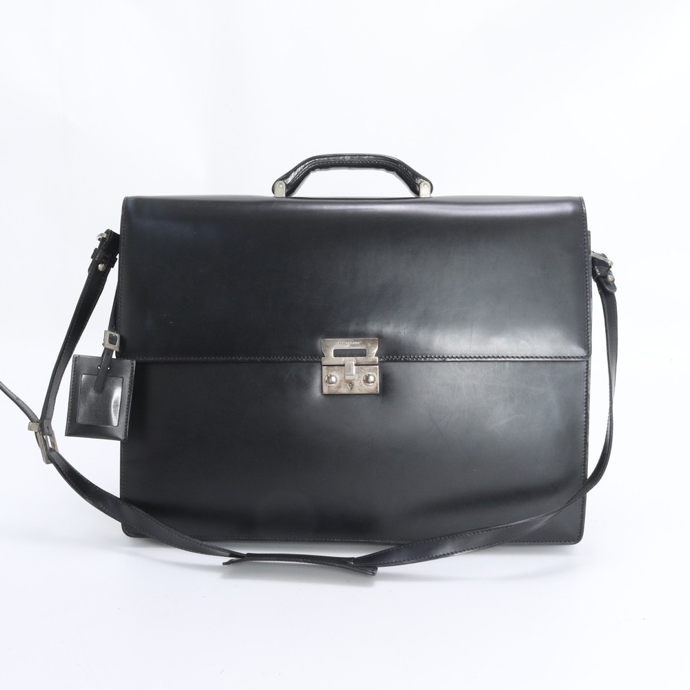 ■美品 サルヴァトーレフェラガモ ビジネス バッグ レザー