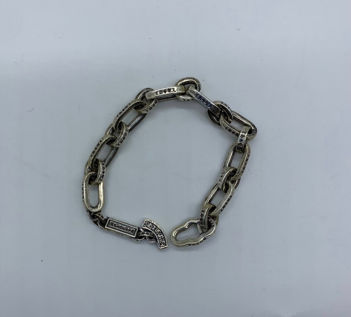 Chrome Hearts Paper E Chain Bracelet "Silver"