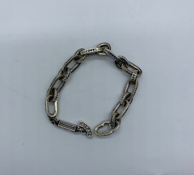 Chrome Hearts Paper E Chain Bracelet "Silver"