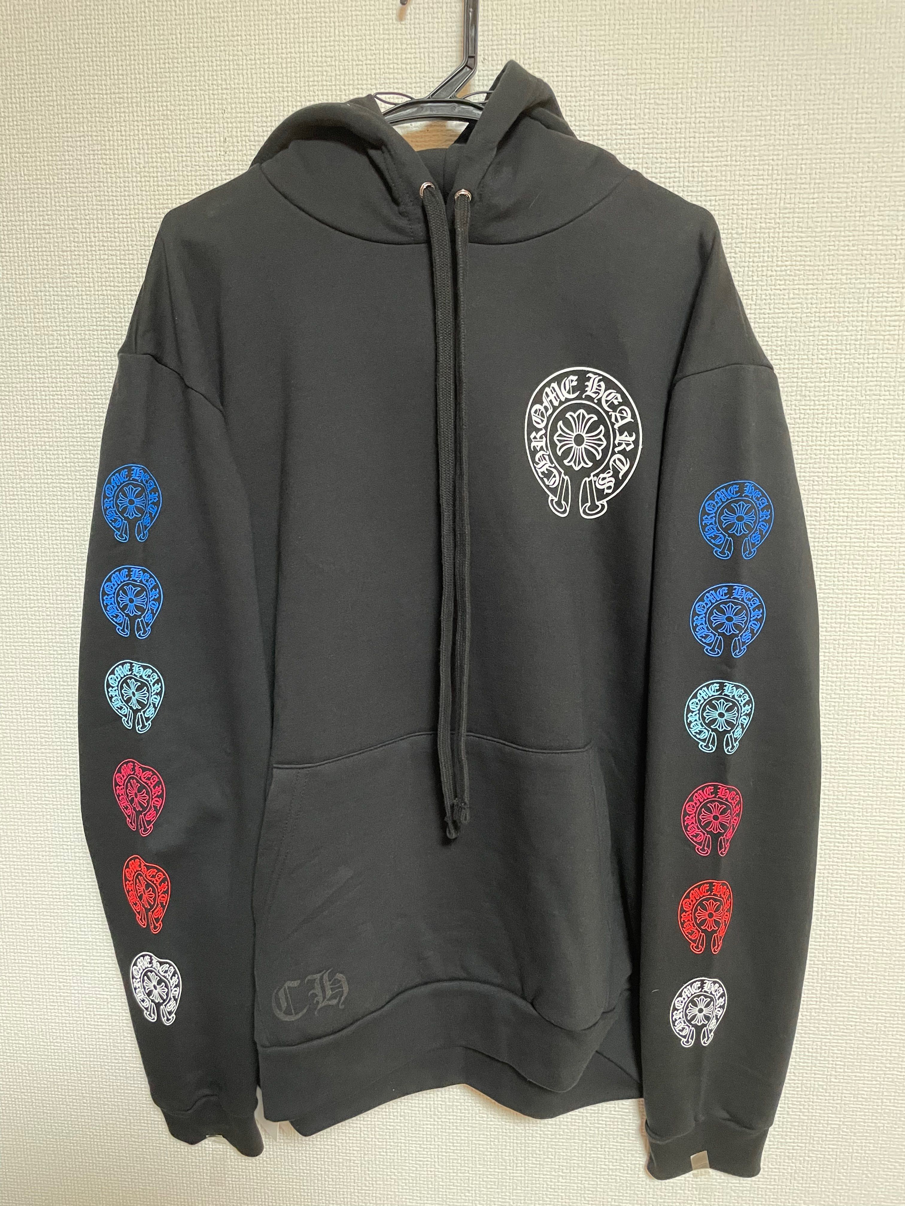 クロムハーツ ホースシュープリント マルチカラー パーカー