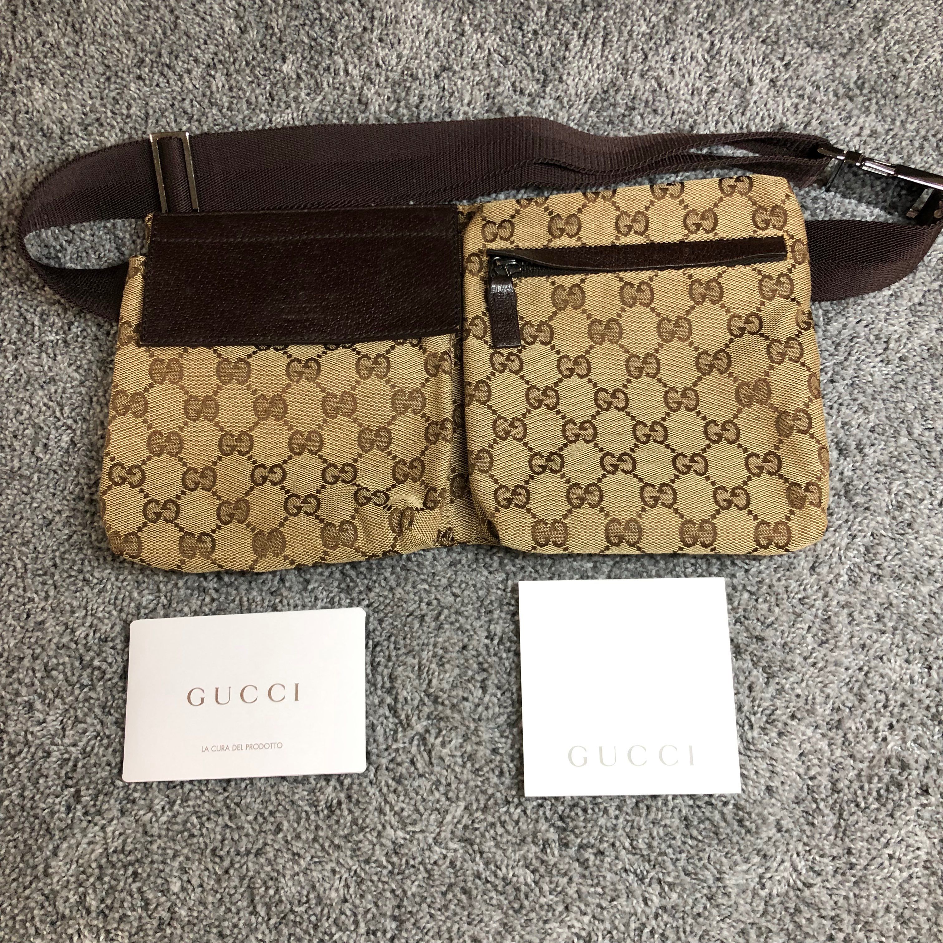 GUCCI GG Canvas Waist Pouch
