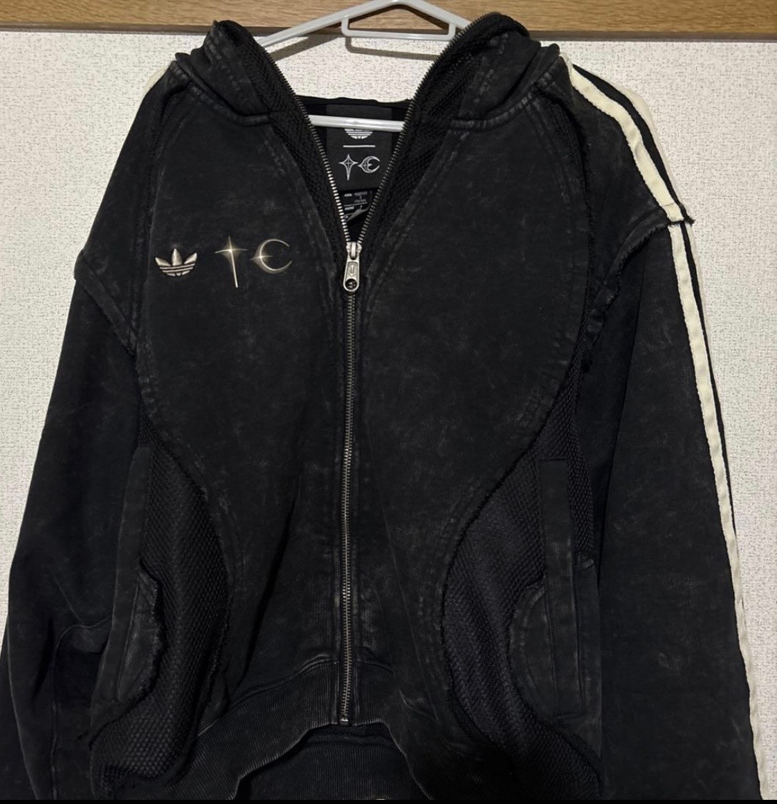 adidas x Thug Club Team Geist Zip-Up Hoodie "Black"