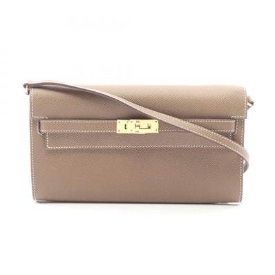 エルメス HERMES ケリートゥーゴー ショルダーバッグ バッグ レザー カーフ(牛革) ヴォーエプソン ヴォーエプソン エトゥープ Y刻印(2020年製造) レディース ベージュ系 【中古】