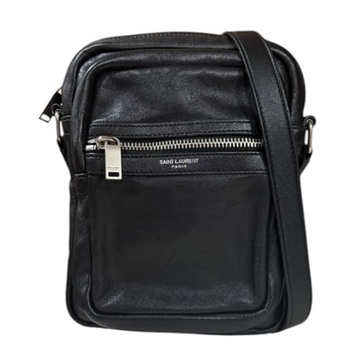 サンローラン ショルダーバッグ レザー 581700-0520 ブラック レディース SAINT LAURENT 中古