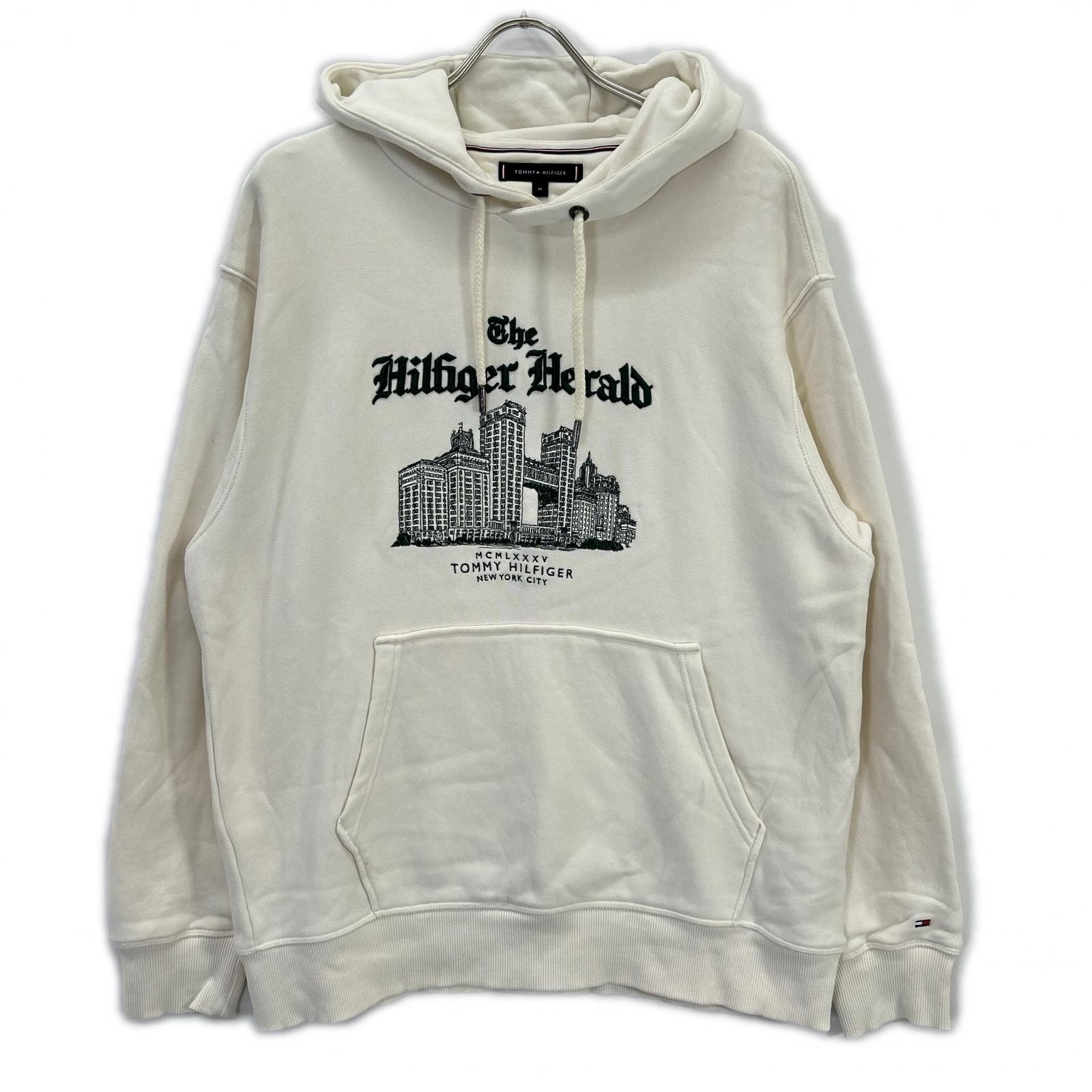 トミーヒルフィガー MW40066 25年 ホワイト ヘラルドスカイラインパーカー M