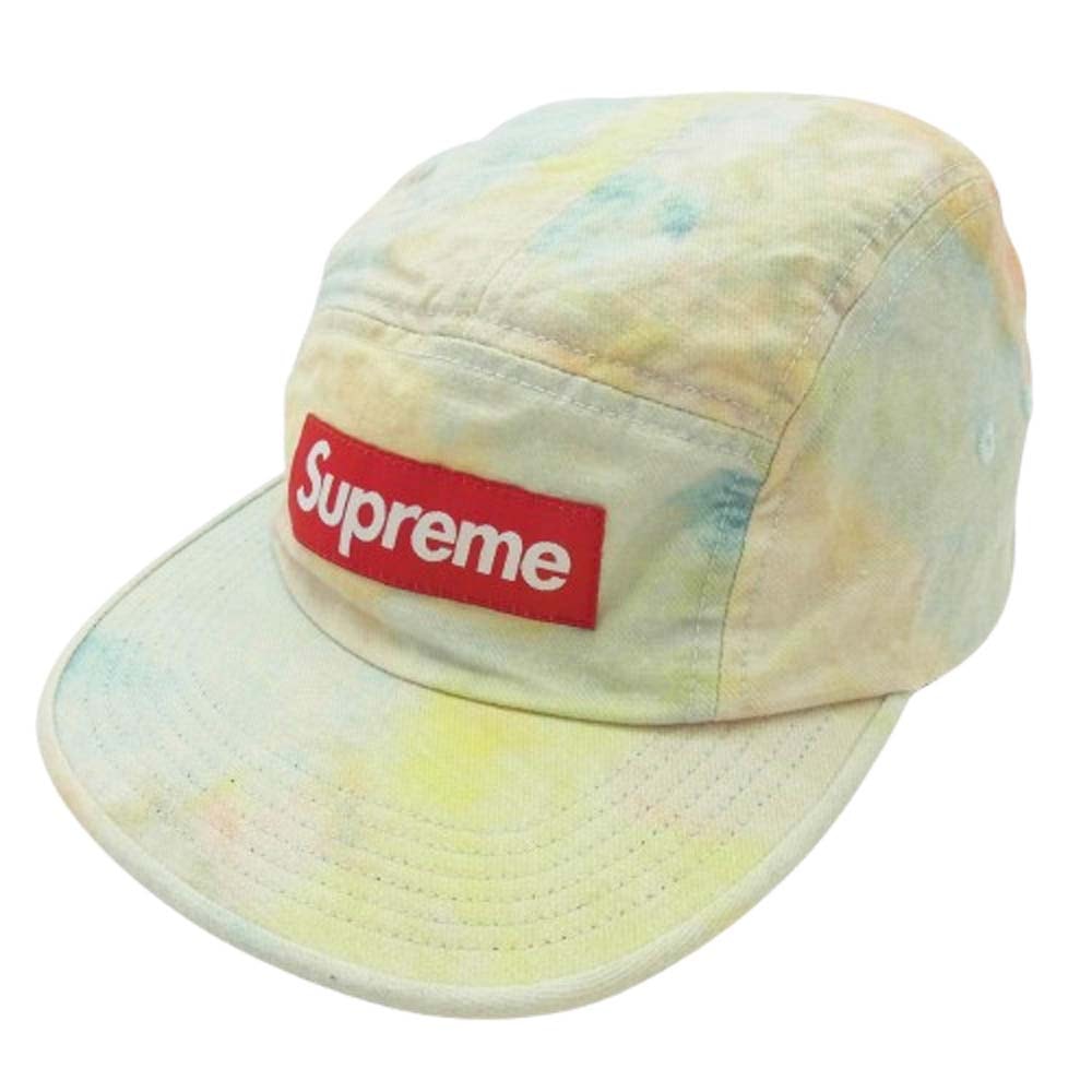 Supreme シュプリーム キャップ 18SS USA製 Multicolor Denim Camp Cap マルチカラー デニム ボックスロゴ キャンプ キャップ マルチカラー系【中古】