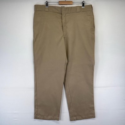 古着 ディッキーズ Dickies パンツ 874 FLEX チノパン 大きいサイズ ストレート W40×L30 ベージュ系 メンズ