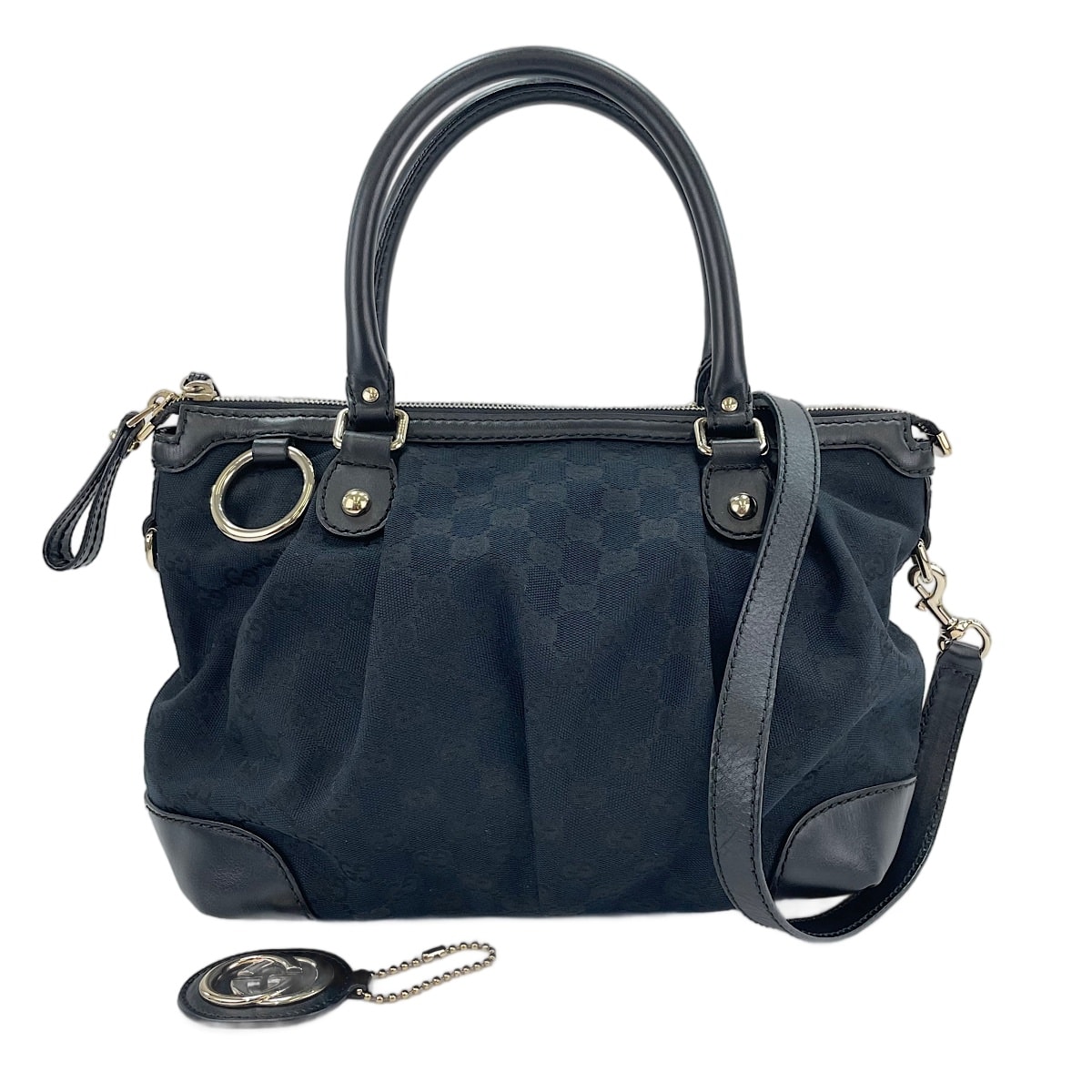 グッチ GUCCI GGキャンバス スーキー 2WAY ハンドバッグ【中古】