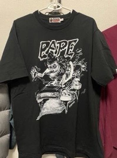 A BATHING APE / READYMADE SHARK WIDE TEE "Black"