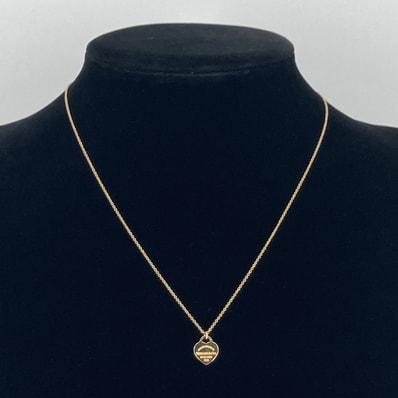 TIFFANY&Co.(ティファニー) リターントゥ ミニハートタグ Au750 ネックレス 3.13g イエローゴールド