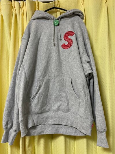Supreme S Logo Hooded Sweatshirt "Heather Grey" (20FW)