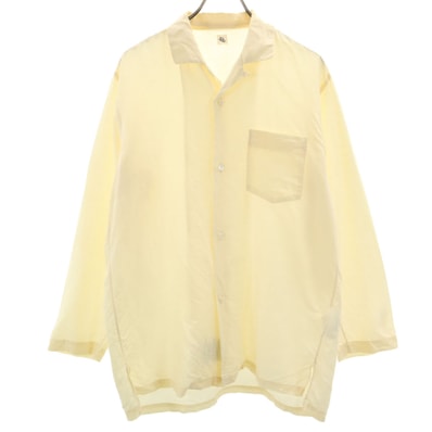 KAPTAIN SUNSHINE キャプテンサンシャイン 日本製 長袖 ワイド オープンカラーシャツ 36 クリーム色